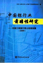 中国银行业前瞻性研究 中国工商银行博士后报告集 2009