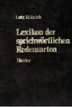 LEXIKON DER SPRICHW?RTLICHEN REDENSARTEN