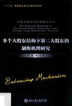 多个大股东结构下第二大股东的制衡机理研究