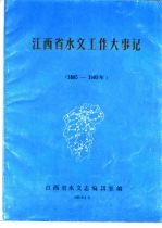 江西省水文工作大事记 1885-1985