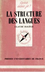 LA STRUCTURE DES LANGUES