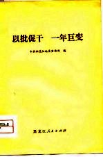 以批促干 一年巨变