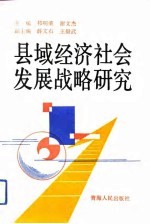 县域经济社会发展战略研究 青海省湟源县域经济社会发展指要