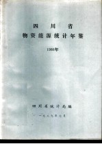 四川省物资能源统计年鉴 1986