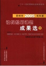 昆明市2005年年度社科规划课题成果选 下