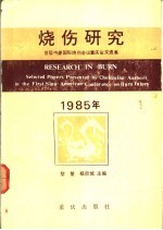 烧伤研究 首届中美国际烧伤会议重庆论文选集