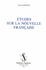 Etudes sur la nouvelle fran?aise