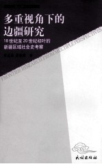 多重视角下的边疆研究 18世纪至20世纪初叶的新疆区域社会史考察