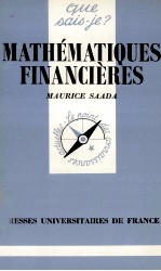 MATHéMATIQUWS FINANCIèRES