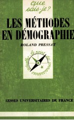 LES MéTHODES EN DéMOGRAPHIE