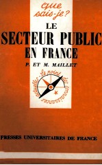 LE SECTEUR PUBLIC EN FRANCE