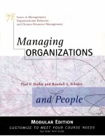 MANAGING ORGANIZATIONS