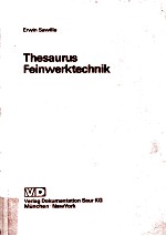 Thesaurus Feinwerktechnik