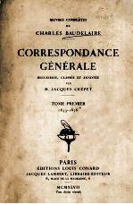 Correspondance générale : TOME PREMIER