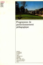 PROGRAMME DE PERFECTIONNEMENT PéDAGOGIQUE