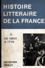 Manuel d'histoire Littéraire de la France : TOME II 1600-1715