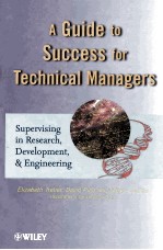 A GUIDE TO SUCCESS FOR TECHNICAL MANAGERS:SUPERVISING IN RESEARCH