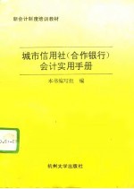 城市信用社 合作银行 会计实用手册