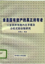 谁是国有资产的真正所有者 全民所有制内在矛盾及分权式股份制研究