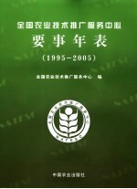 全国农业技术推广服务中心要事年表 1995-2005