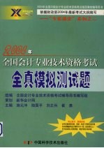 2004年全国会计专业技术资格考试 全真模拟测试题