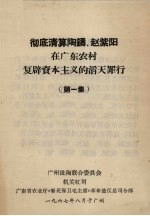 彻底清算陶铸、赵紫阳在广东农村复辟资本主义的滔天罪行  第1集