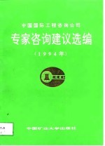 中国国际工程咨询公司专家咨询建议选编 1994年