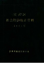 宣武区社会经济统计资料 1991