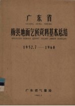 广东省梅县地面气候资料基本总结 1952.7-1960