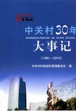 中关村30年大事记 1981-2010