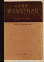 农作物病虫预测预报资料表册 1964-1979