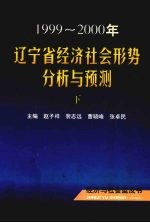 1999-2000年辽宁省经济社会形势分析与预测 下