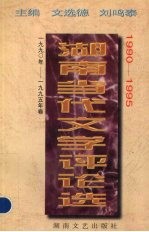 湖南当代文学评论选 1990-1995年卷