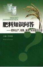 肥料知识问答  肥料生产、销售、施用、执法知识介绍