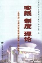 实践·制度·理论 宁夏保持共产党员先进性教育活动成果集 实践成果篇 下