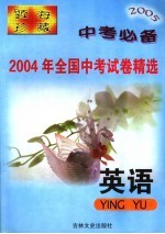 2004年全国中考试卷精选 英语