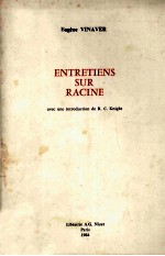 Entretiens sur racine