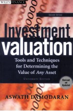 Investment Valuation:Tools and Techniques for Determining the Value of Any Asset SECOND EDITION