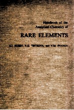 Handbook of the Analytical Chemistry of RARE ELEMENTS