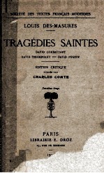 Tragédies saintes