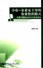 小农—企业家主导的农业组织模式 天星村葡萄业技术与市场演化