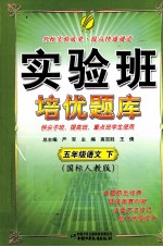 实验班培优题库  五年级语文  下  国标人教版