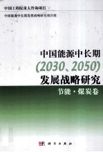 中国能源中长期（2030、2050）发展战略研究 煤炭·洁净煤·节能战略卷