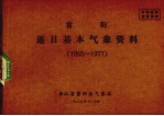 富阳逐日基本气象资料  1955-1977年