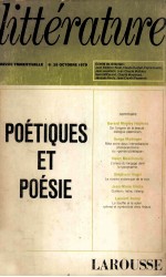 Poétiques et poésie