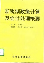 新税制政策、计算及会计处理概要