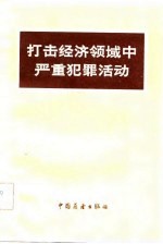 打击经济领域中严重犯罪活动