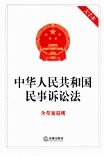 中华人民共和国民事诉讼法 含草案说明 大字本