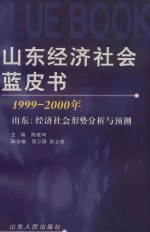 山东经济社会蓝皮书 1999-2000年 山东：经济社会形势分析与预测