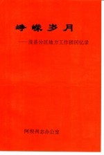 峥嵘岁月：茂县分区地方工作团回忆录